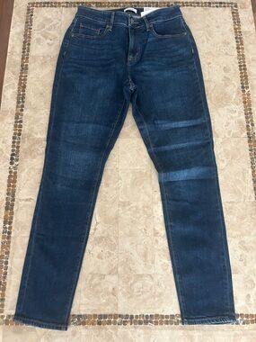 Loft Curvy Mid Rise Skinny Jeans in Classic Dark Indigo Wash Women’s Size 6